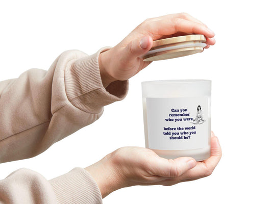 Christmas Calming Frosted Glass Candle, 11oz